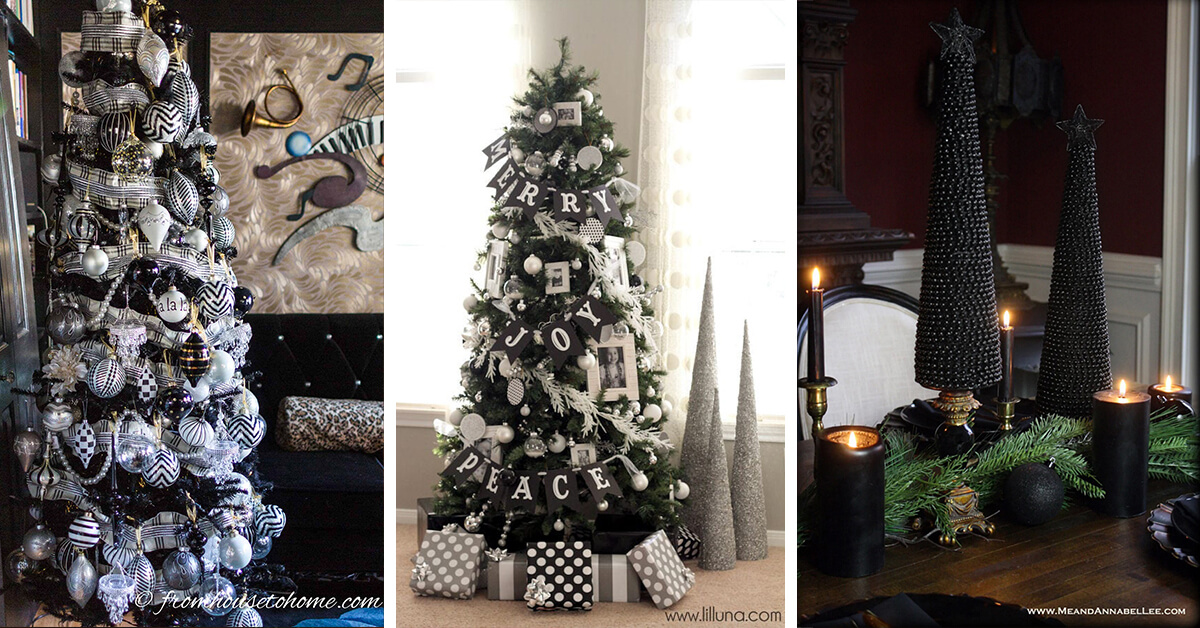 Featured image for 23 Stunning Black Christmas Tree Ideas for a Contemporary Holiday Look