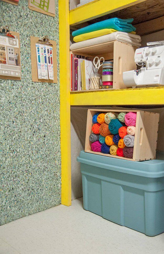 Wall-Sized Bulletin Board Made from Carpet Padding