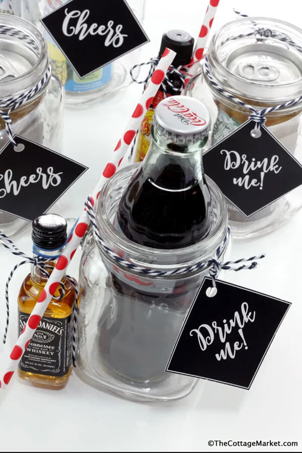 Canning Jar Cocktail (or Mocktail) Wedding Favors