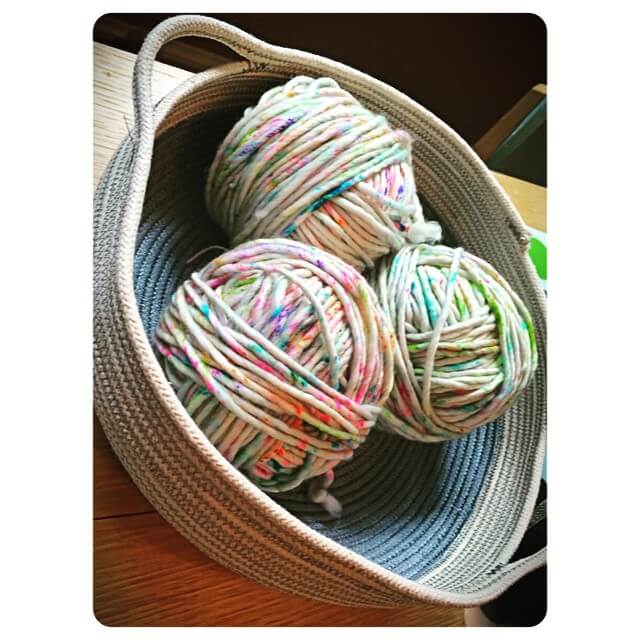 Dip-Dyeing a Handmade Clothesline Basket