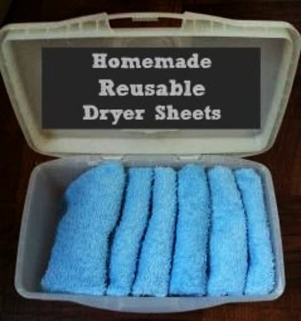 Simple Homemade Dryer Sheets and Storage