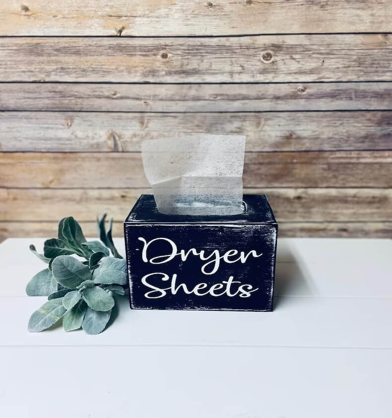 Large Handmade Dryer Sheet Storage