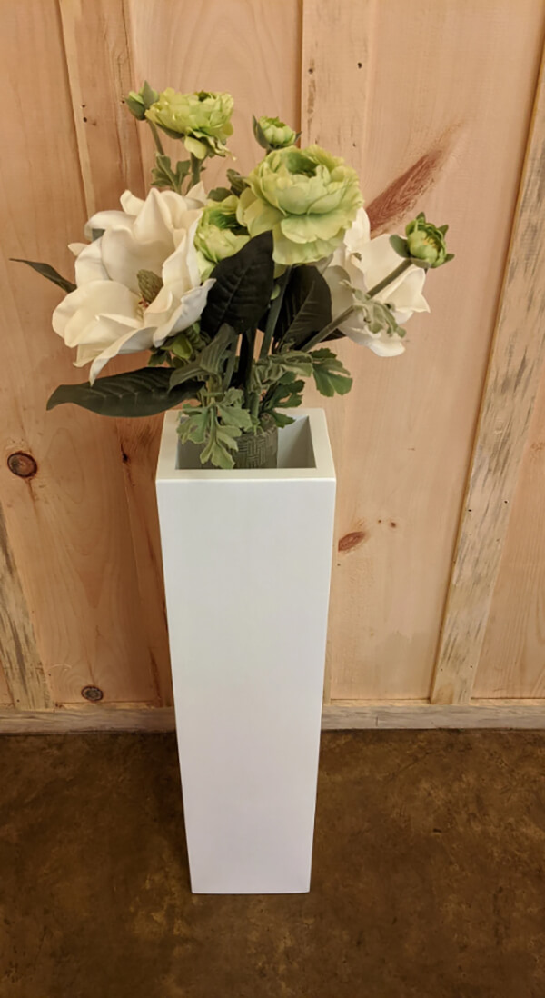 Handmade Floor Vase with Removable Shelf