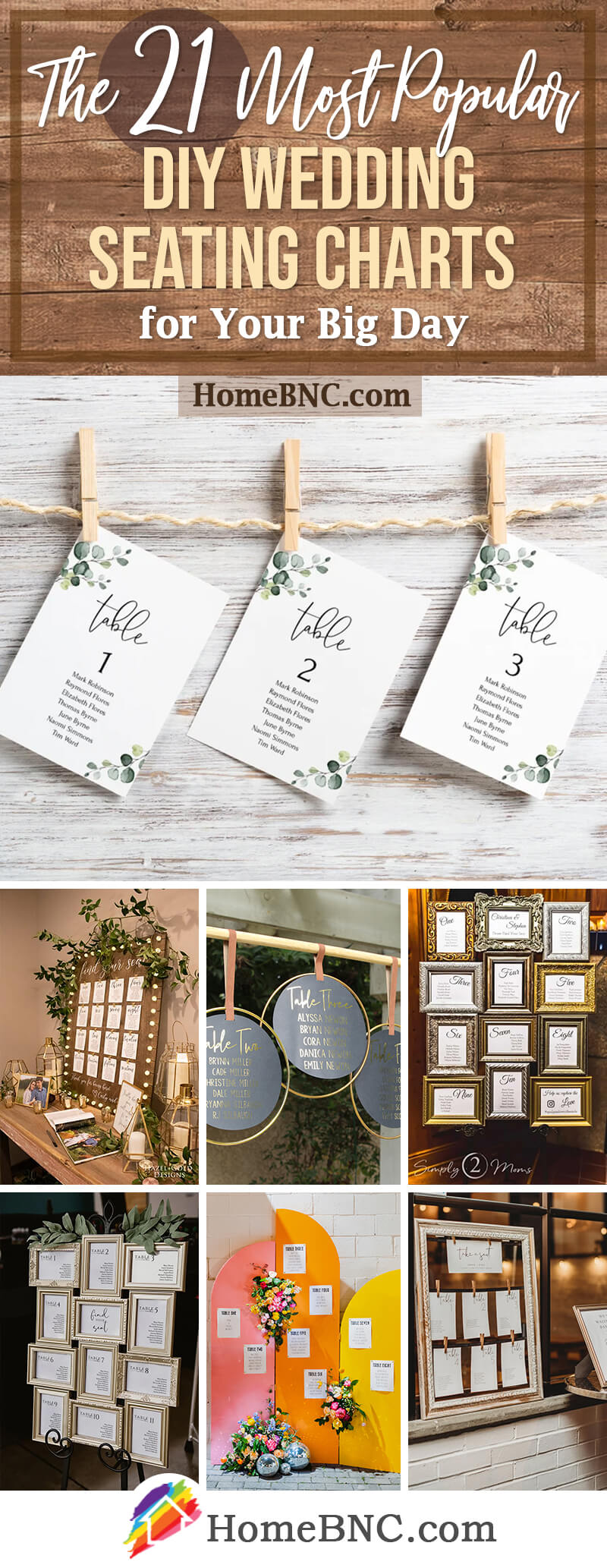 Best DIY Wedding Seating Chart Ideas