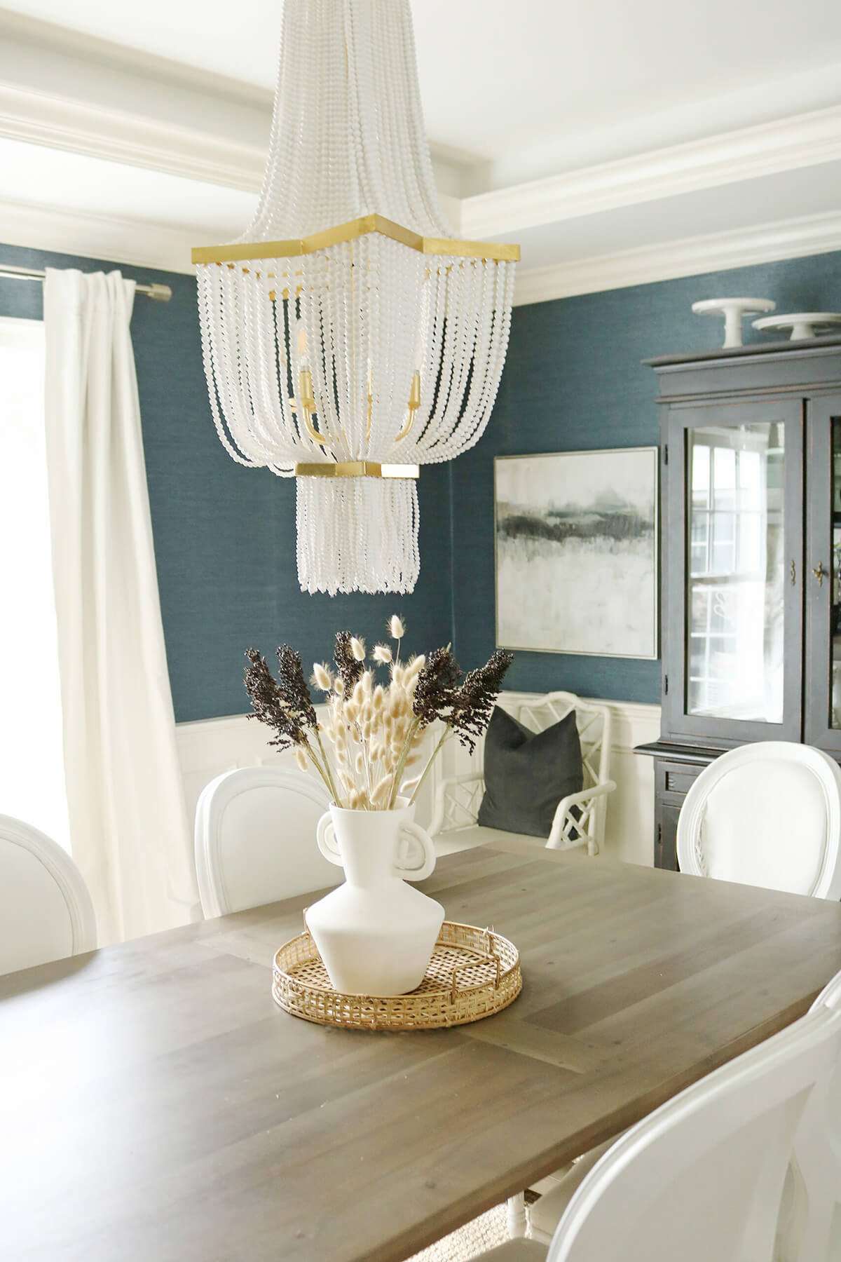 Styling a Table with a Statement Chandelier