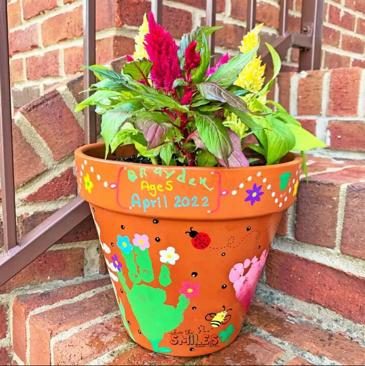 Capturing Memories on a Flower Pot