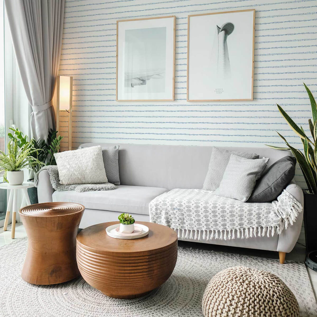 Coastal Themed Scandinavian Decor Idea