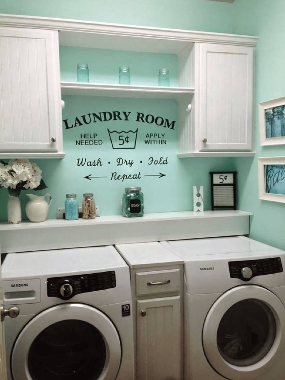 Rustic Retro Laundry Room Concept